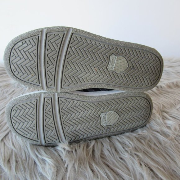 K-Swiss Court Pro Blue & White Shoes 2.5 - Picture 8 of 11